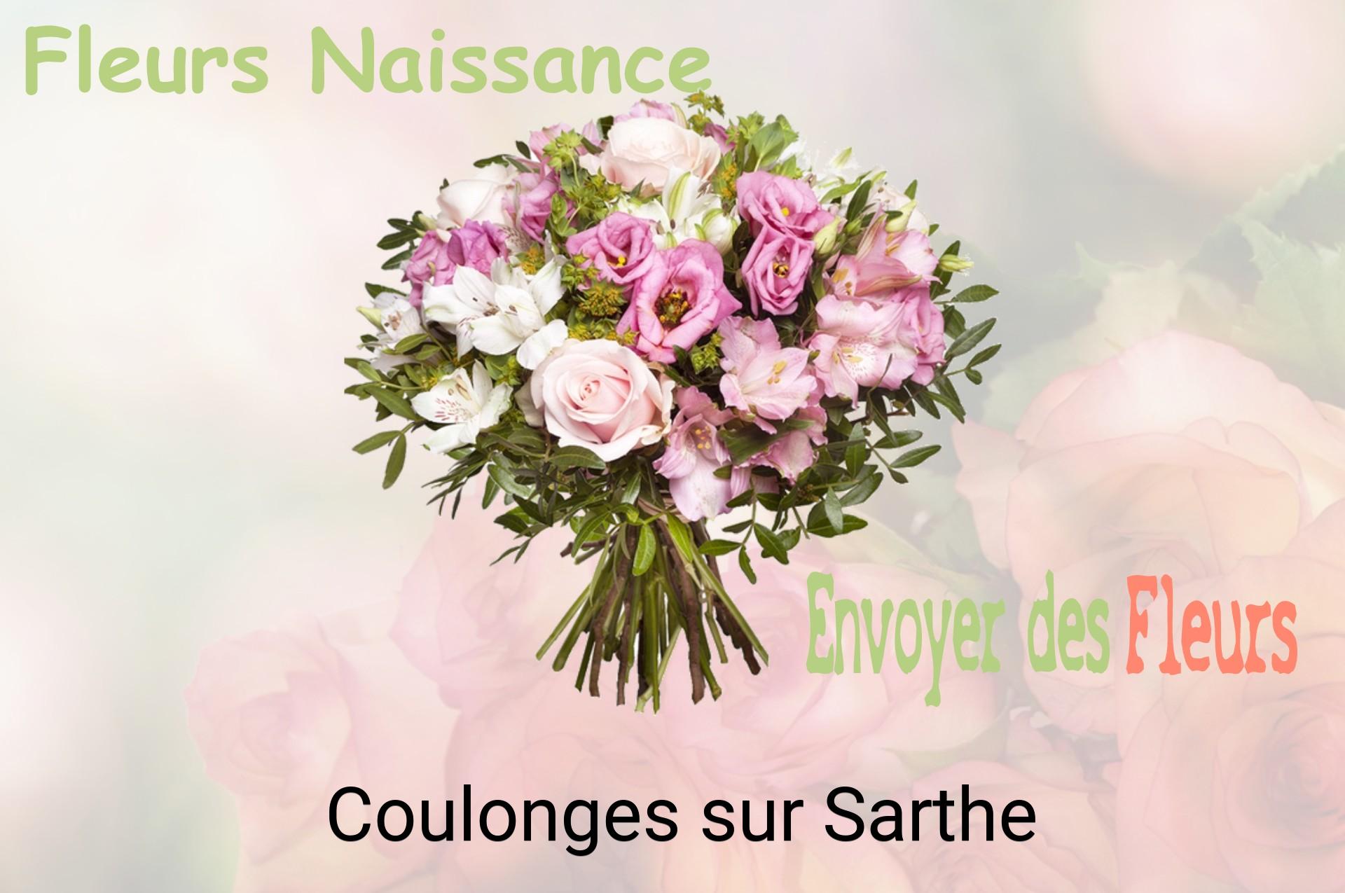 Bouquet de fleurs de naissance livré à Coulonges-sur-Sarthe